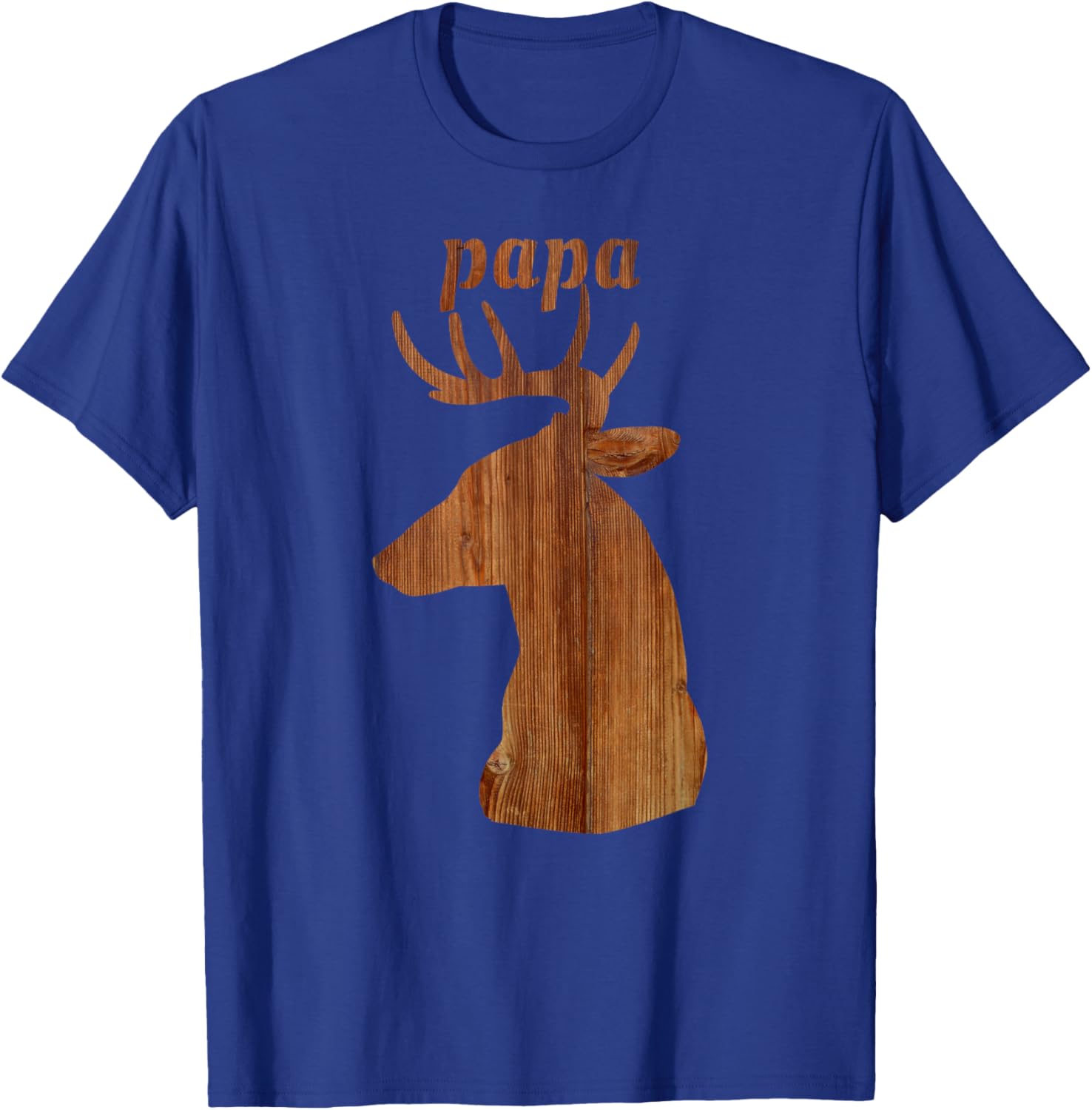 Papa Deer Elk Buck Hunting Season T-Shirt - T-Shirt | Royal