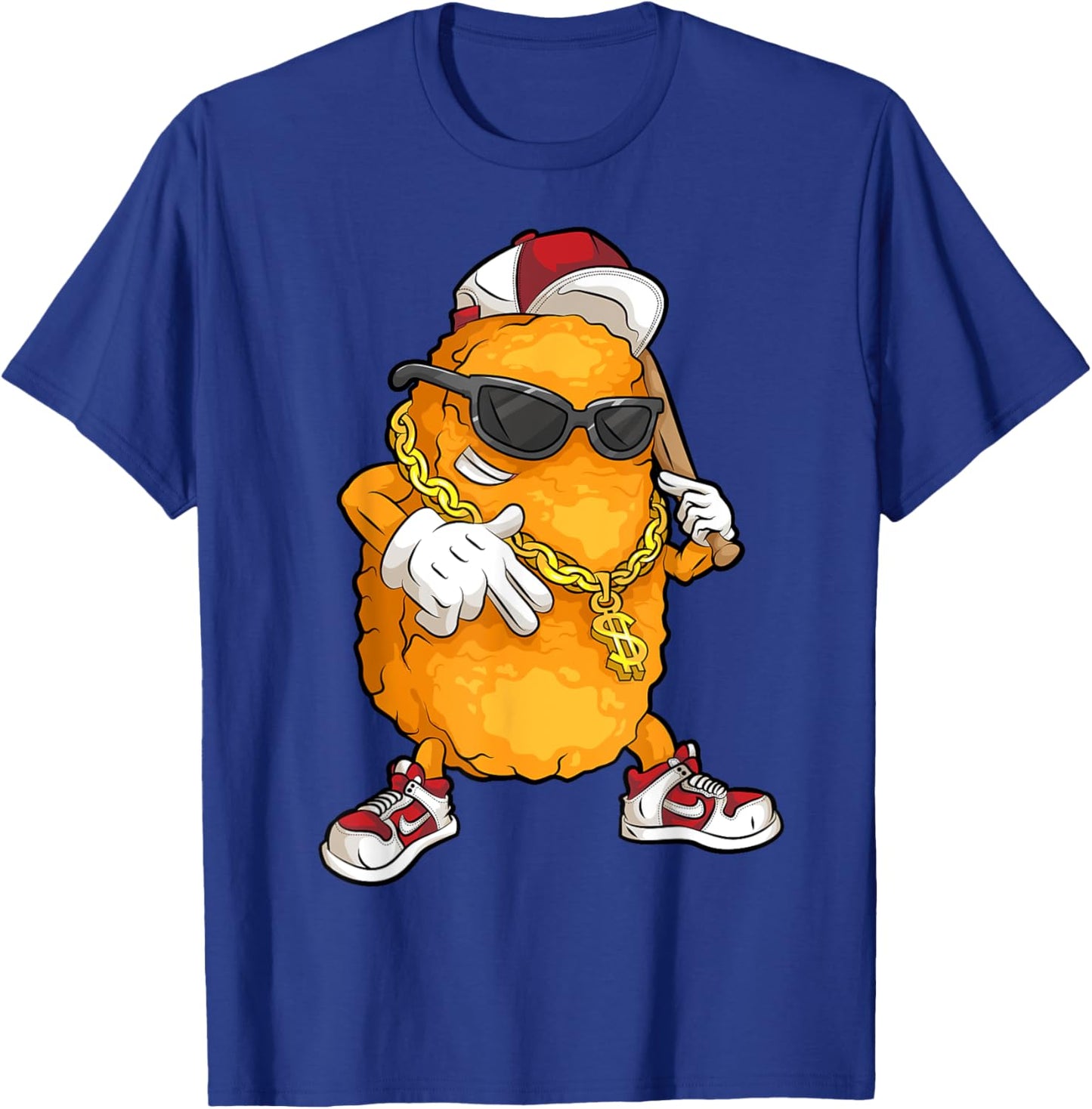 Cool Chicken Nugget Art For Boys Kids Chicken Nugget Lover T-Shirt - T-Shirt | Royal