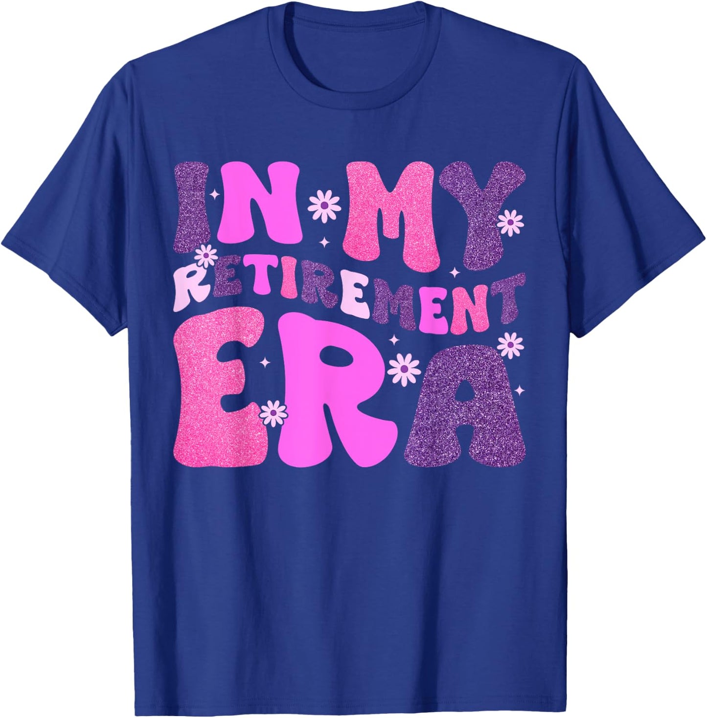 In My Retirement Era Retro Groovy Teacher Retired 2024 Women T-Shirt - T-Shirt | Royal