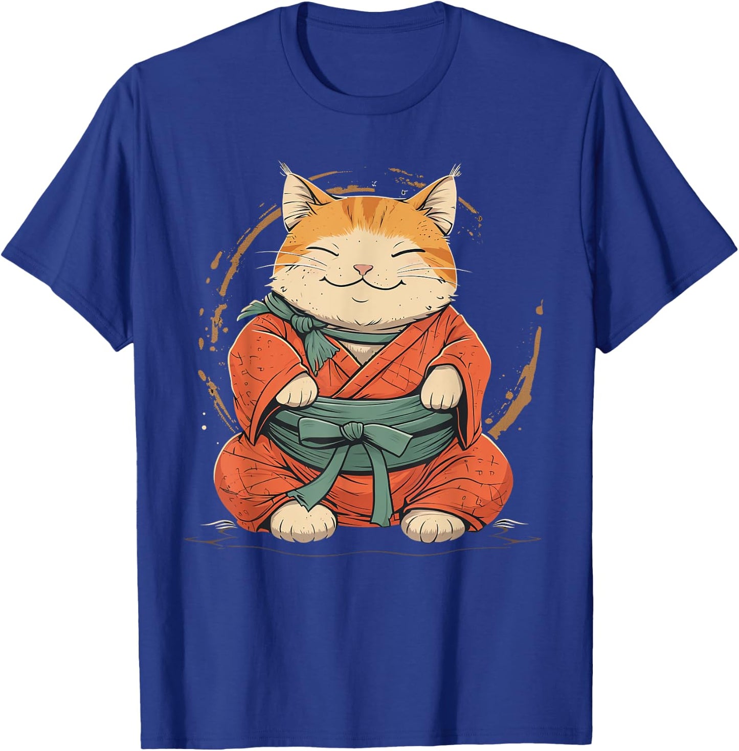 Sumo wrestler Cat on Sumo Wrestling T-Shirt - T-Shirt | Royal