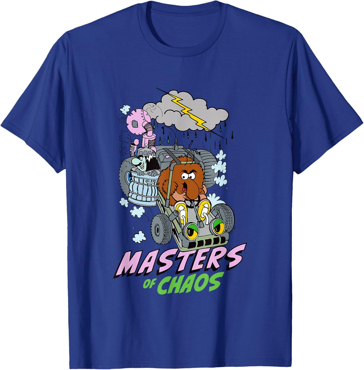 Rainbow Brite Masters of Chaos Vintage Big Chest Poster T-Shirt - T-Shirt | Royal