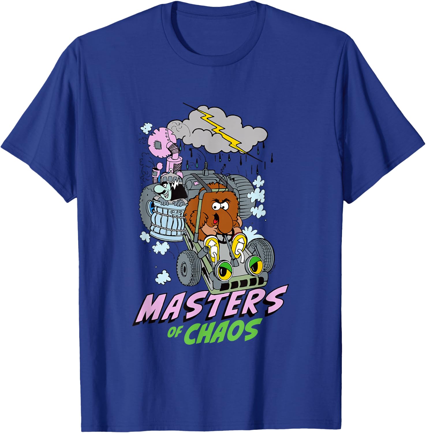 Rainbow Brite Masters of Chaos Vintage Big Chest Poster T-Shirt - T-Shirt | Royal