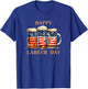 American Flag Beer Happy Labeer Day Funny Labor Day T-Shirt - T-Shirt | Royal