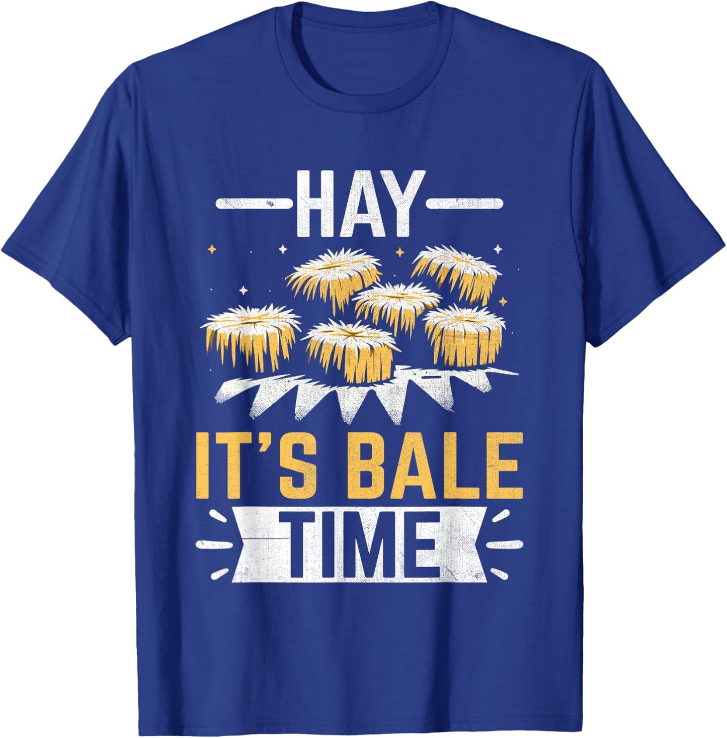 Funny Hay Bale Farming Farmer Bale of Hay Baled Farm T-Shirt - T-Shirt | Royal