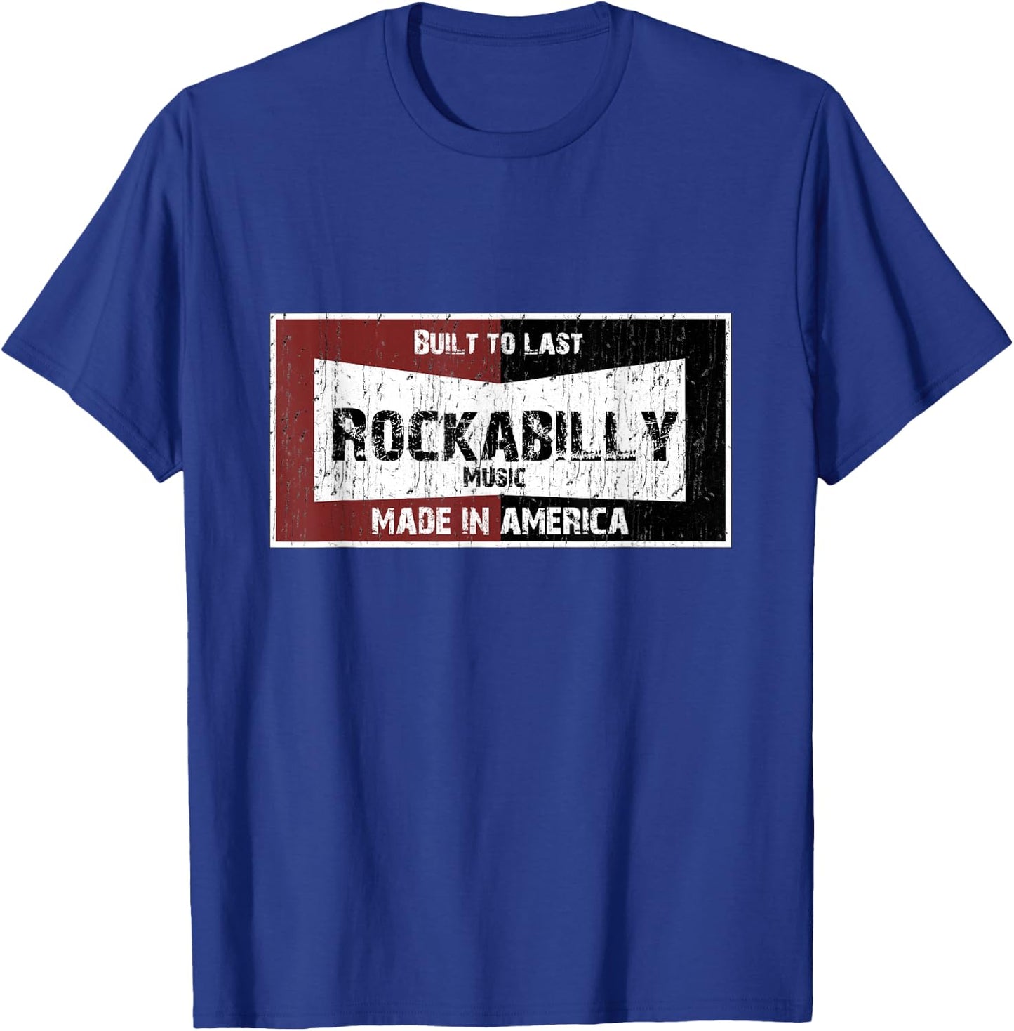 Made in America vintage rockabilly music T-Shirt - T-Shirt | Royal