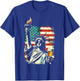 USA Statue of Liberty 4th of July Party Beer Funny Patriotic Women Men T-Shirt - T-Shirt | Royal