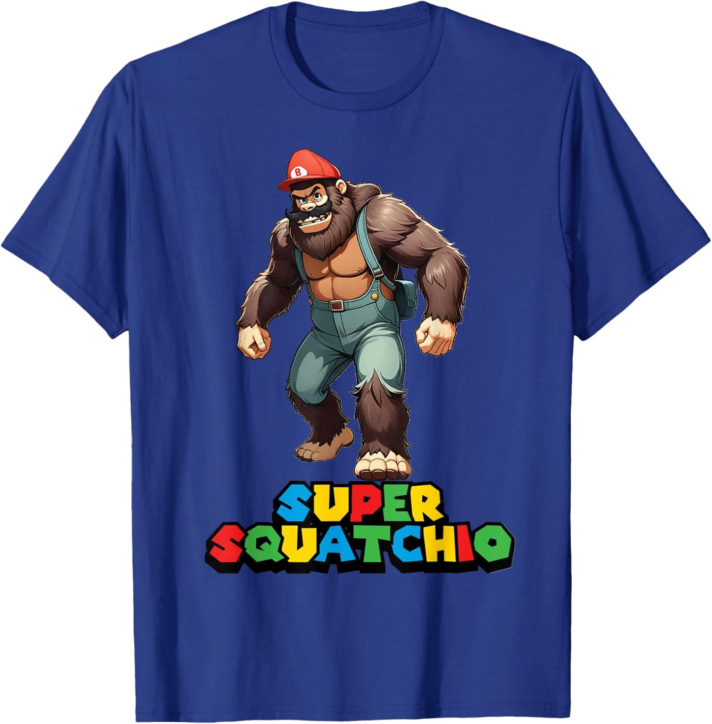 cute sasquatch Bigfoot Gamer Gaming kids boys girls toddler T-Shirt - T-Shirt | Royal