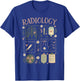 Retro Radiology Floral Stamp X-ray Radiologic Technologist T-Shirt - T-Shirt | Royal
