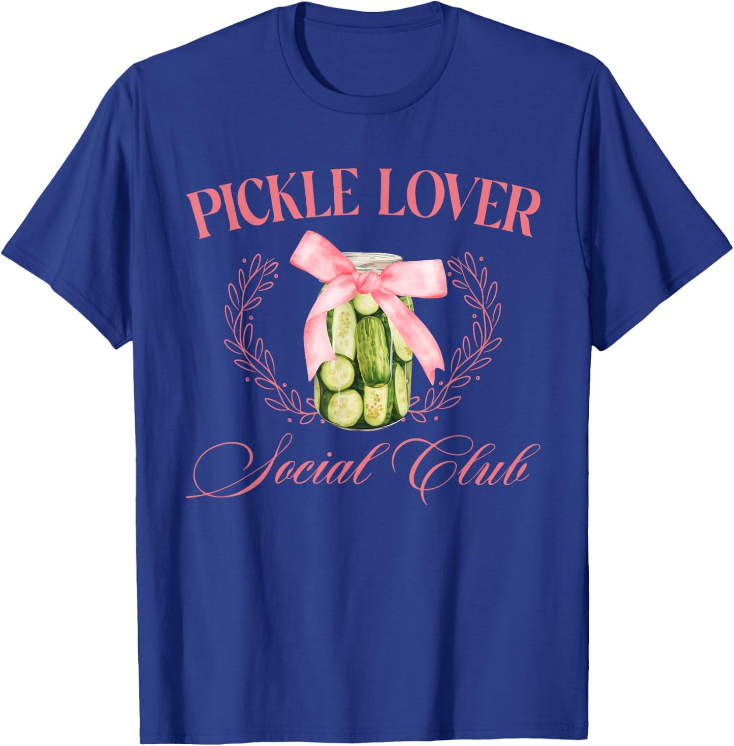 Pickle Lover Coquette Pickle Jar Food Aesthetic Social Club T-Shirt - T-Shirt | Royal