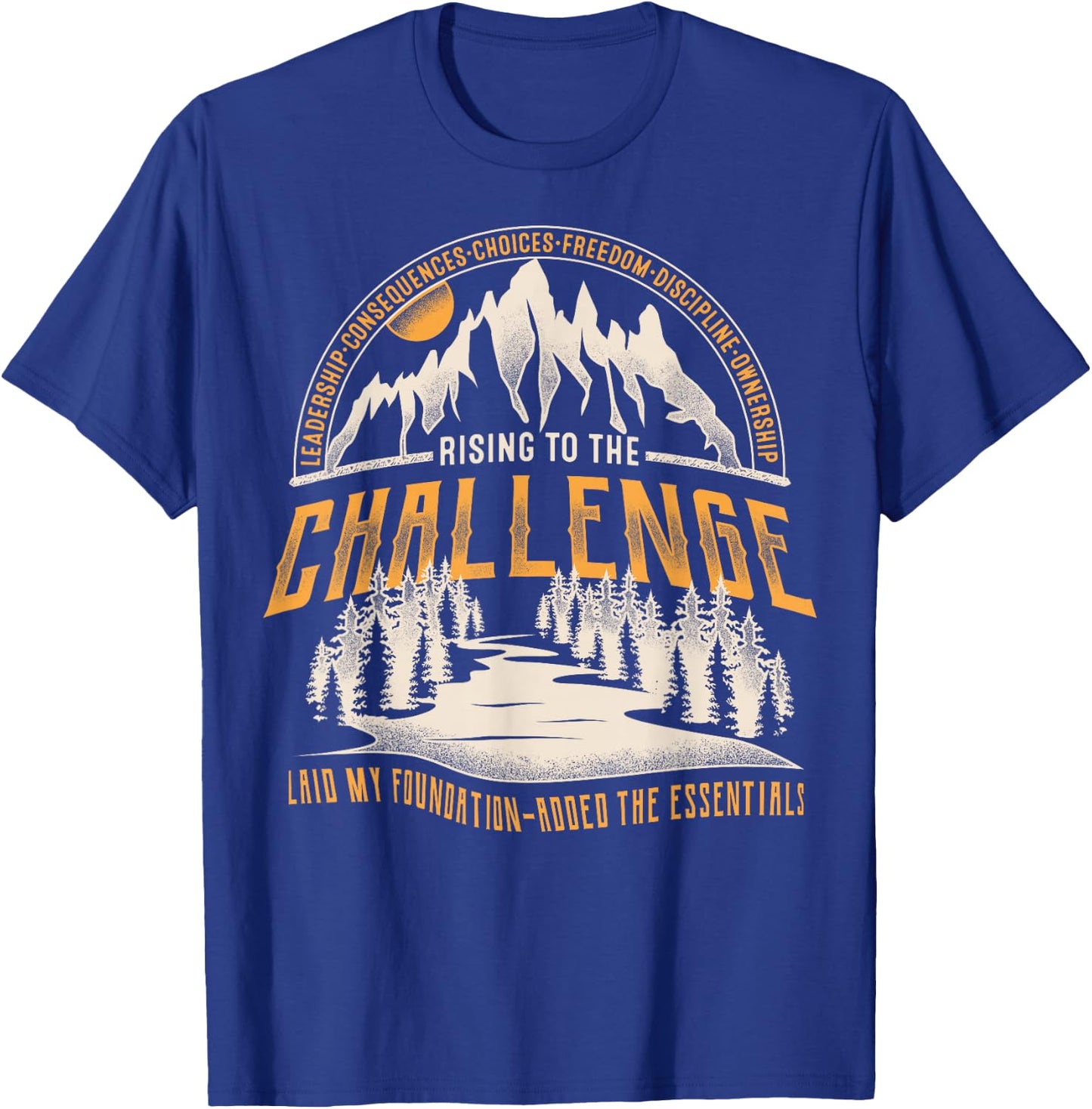 Vintage Rising to the Challenge Classical Conversations Mom T-Shirt - T-Shirt | Royal