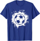 Soccer Player Vintage Soccer Women Men Kids T-Shirt - T-Shirt | Royal