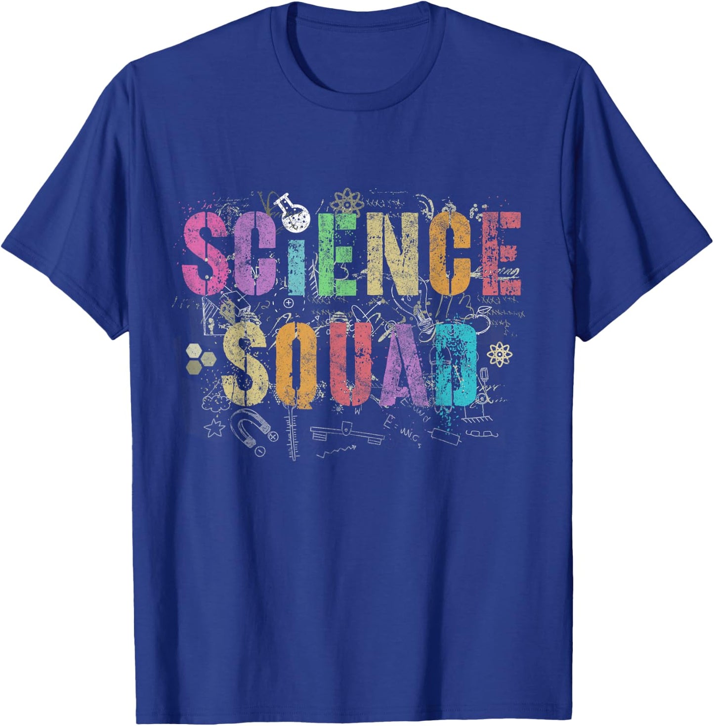 Vintage SCIENCE SQUAD Technology Dept Teacher Team STEAM T-Shirt - T-Shirt | Royal