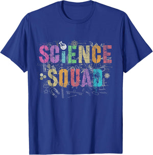 Vintage SCIENCE SQUAD Technology Dept Teacher Team STEAM T-Shirt - T-Shirt | Royal