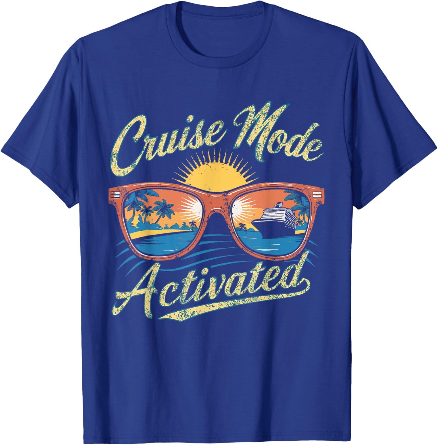 Cruise Mode Sunglasses Activated T-Shirt - T-Shirt | Royal