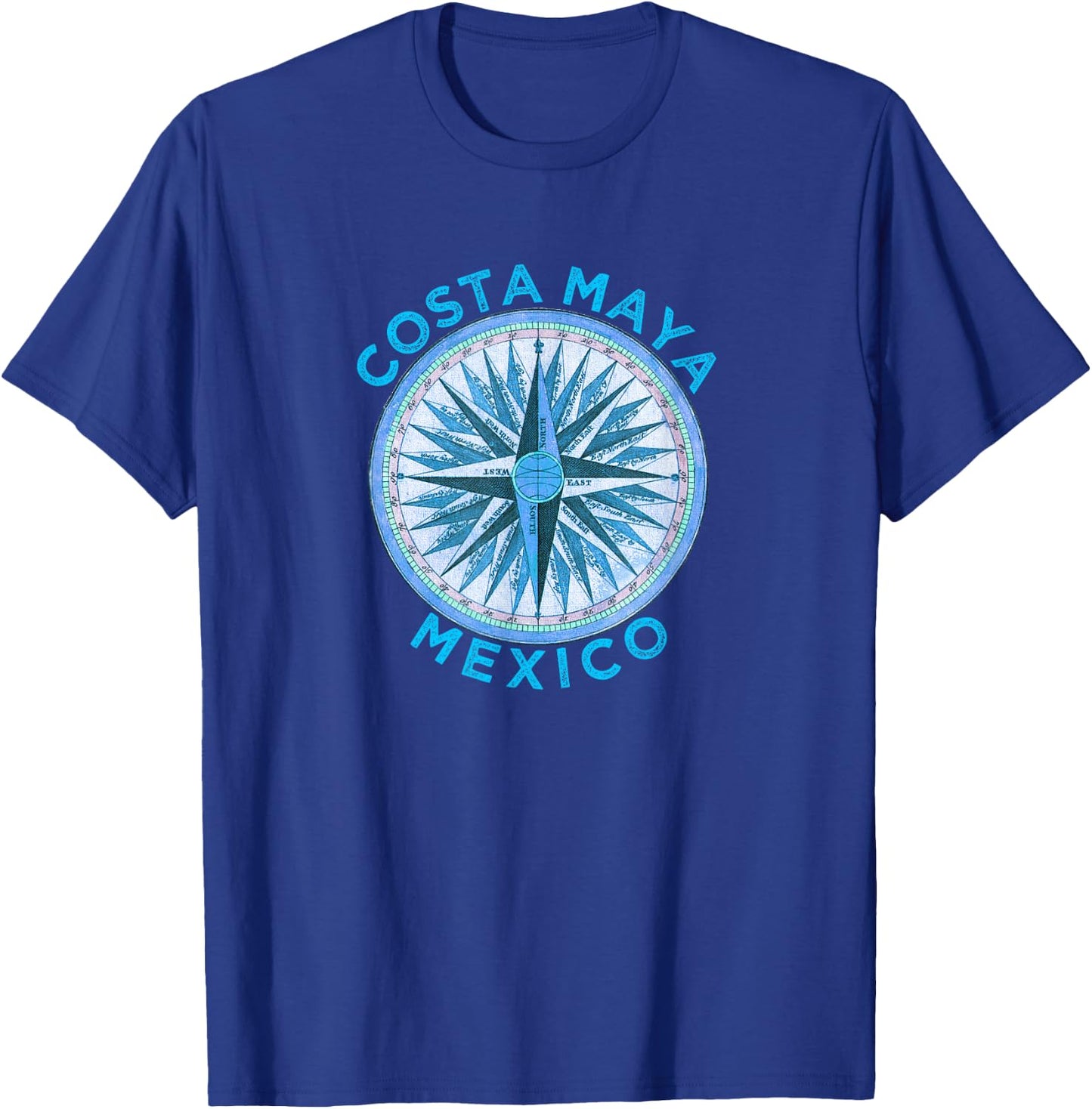 Costa Maya Design / Vintage Costa Maya Compass Rose T-Shirt - T-Shirt | Royal