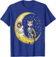 Cat And Moon Sugar Skull Dia De Los Muertos Day Of The Dead Men Women Kids T-Shirt - T-Shirt | Royal