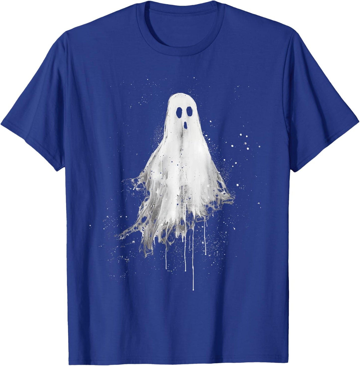 Ghost Horror Spooky Scary Halloween Goth Alt Ghoul Aesthetic T-Shirt - T-Shirt | Royal
