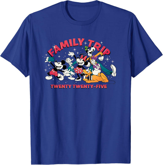 Disney Mickey & Friends Vacation Selfie Family Trip 2025 T-Shirt - T-Shirt | Royal