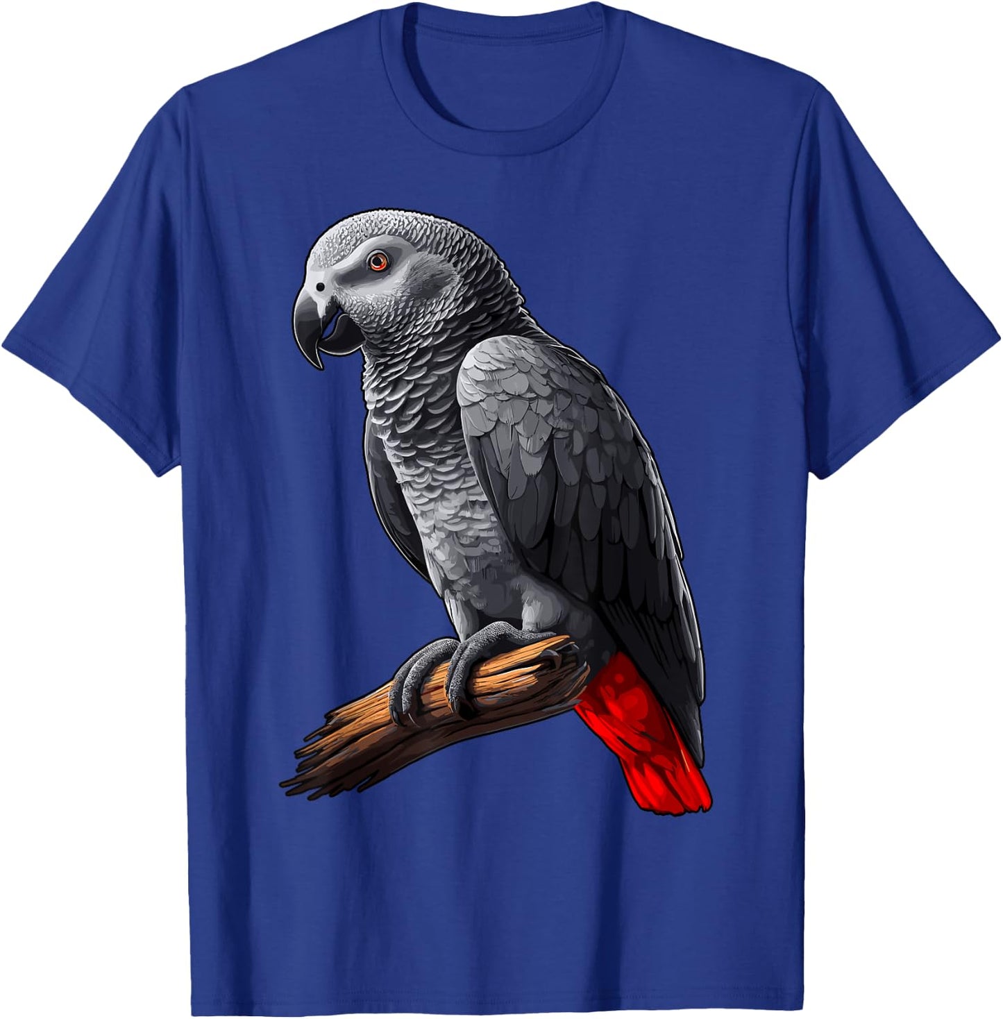 African Grey Parrot , Small, Black T-Shirt - T-Shirt | Royal