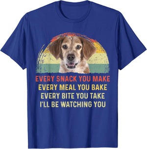 Every Snack You Make Brittany Dog Mom Dog Dad Retro T-Shirt - T-Shirt | Royal
