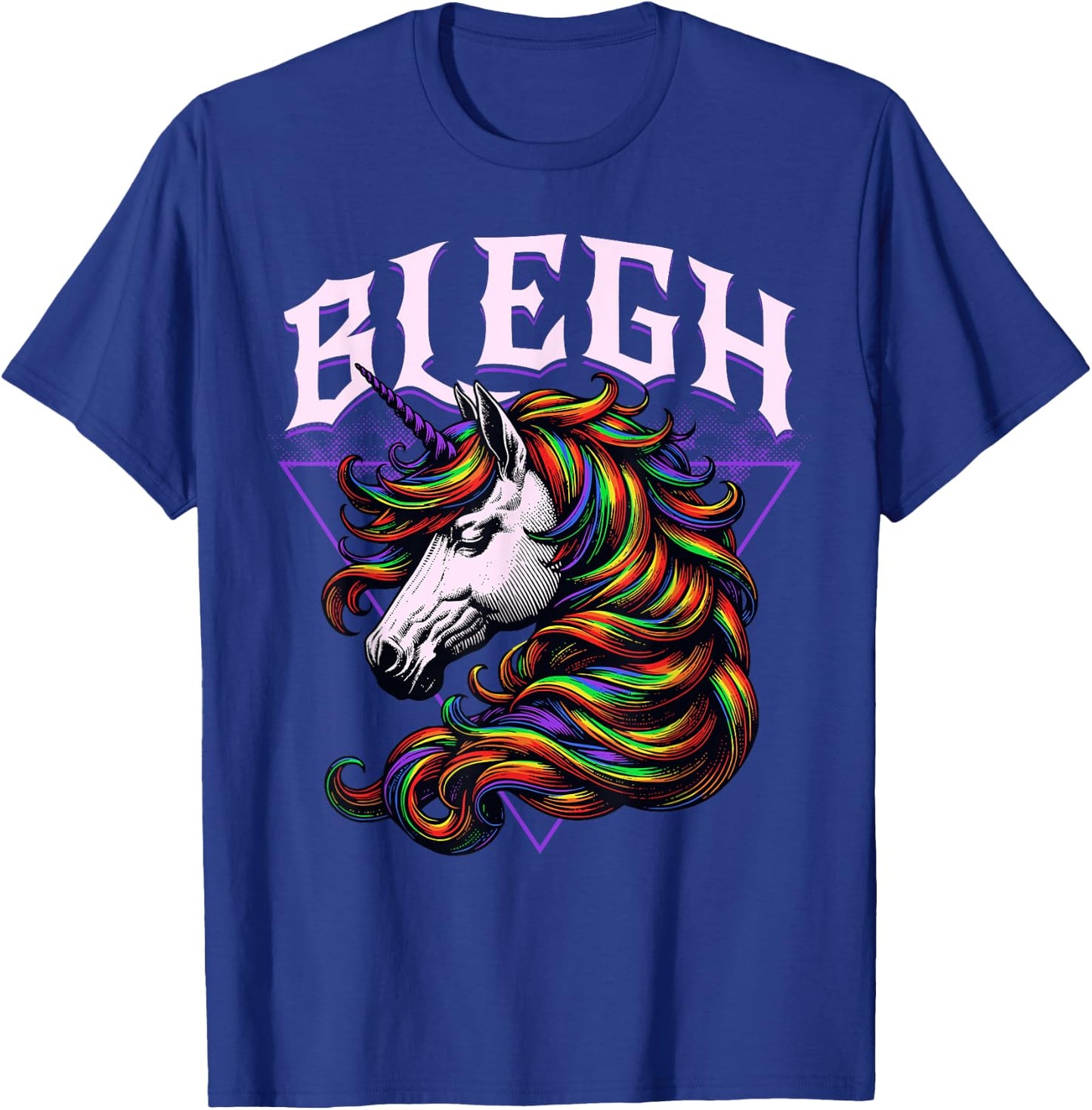 Concert Unicorn Heavy Hardcore Festival Blegh and Breakdowns T-Shirt - T-Shirt | Royal