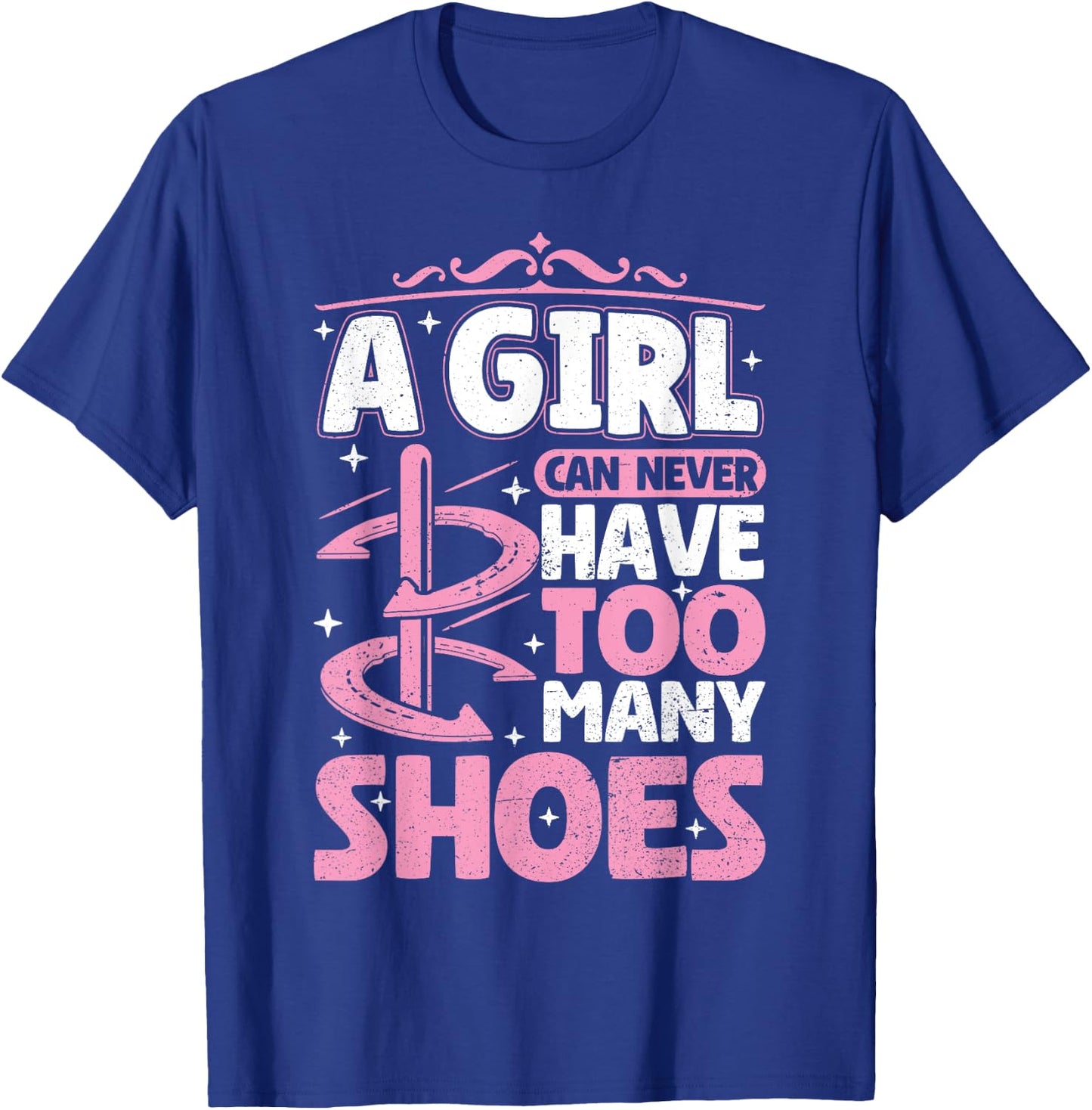 Girl can never have too many shoes Horseshoe Pitching Women T-Shirt - T-Shirt | Royal