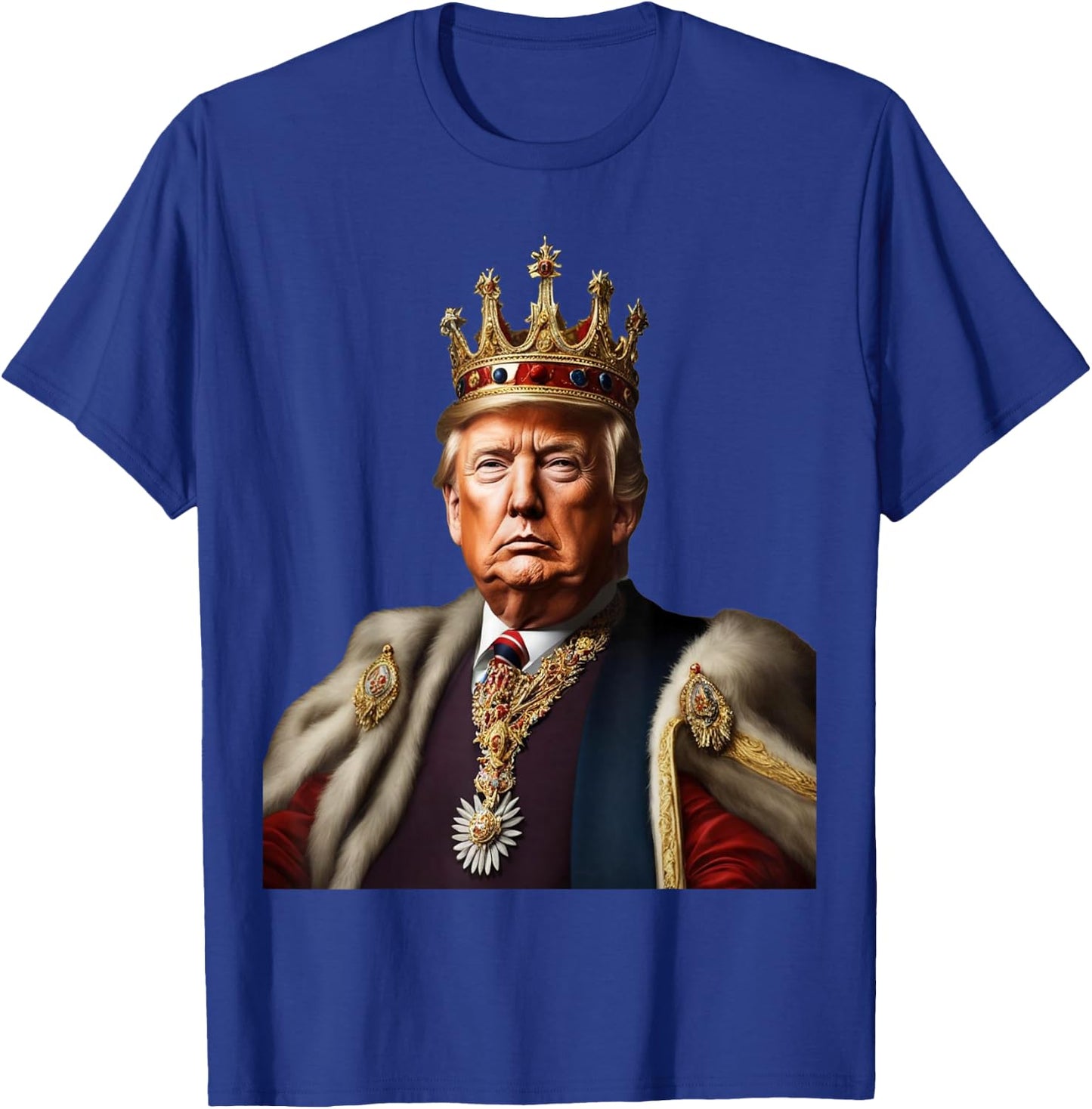 Trump is King Long Live The King American Flag Patriotic T-Shirt - T-Shirt | Royal