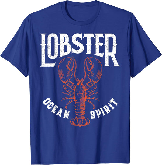 Funny Lobster Crawfish Vintage Lobster T-Shirt - T-Shirt | Royal