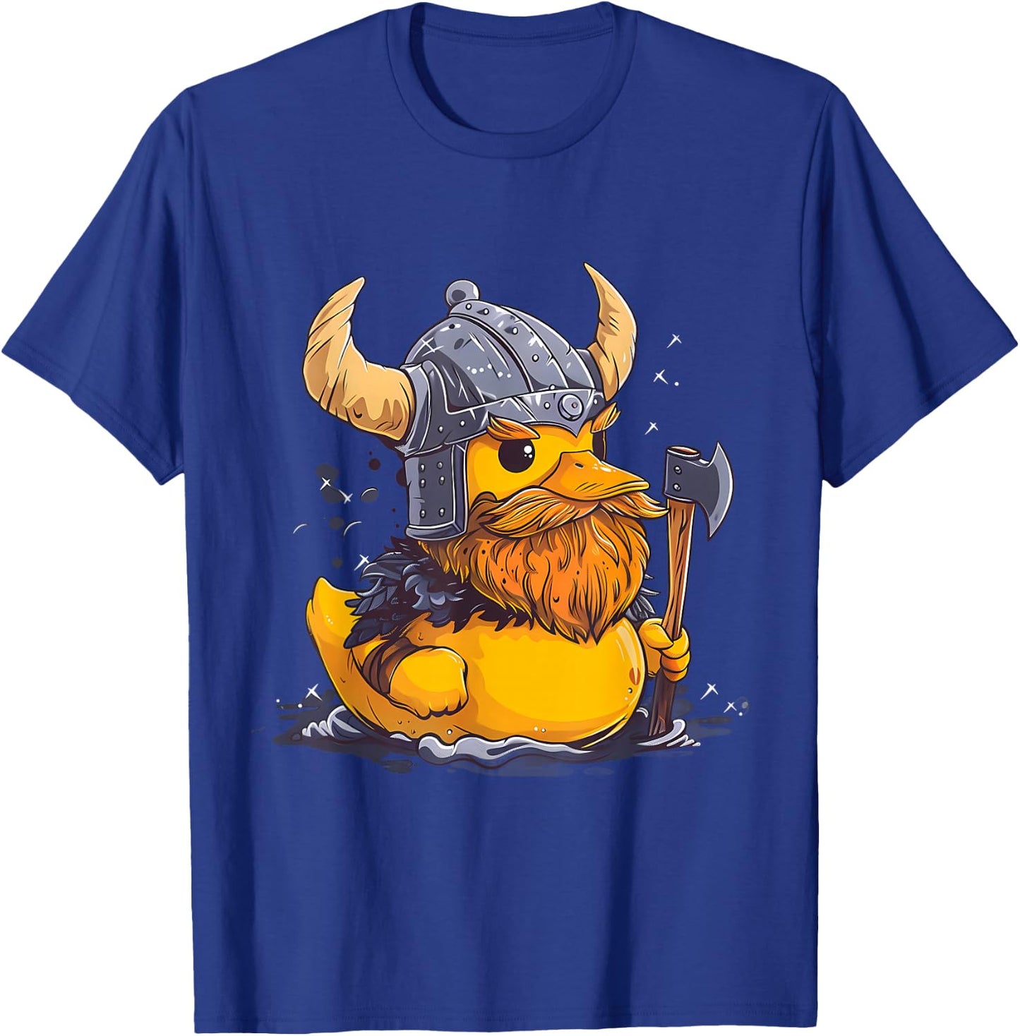 Rubber Duck Viking Duck Rubber Duckling Viking Helmet T-Shirt - T-Shirt | Royal
