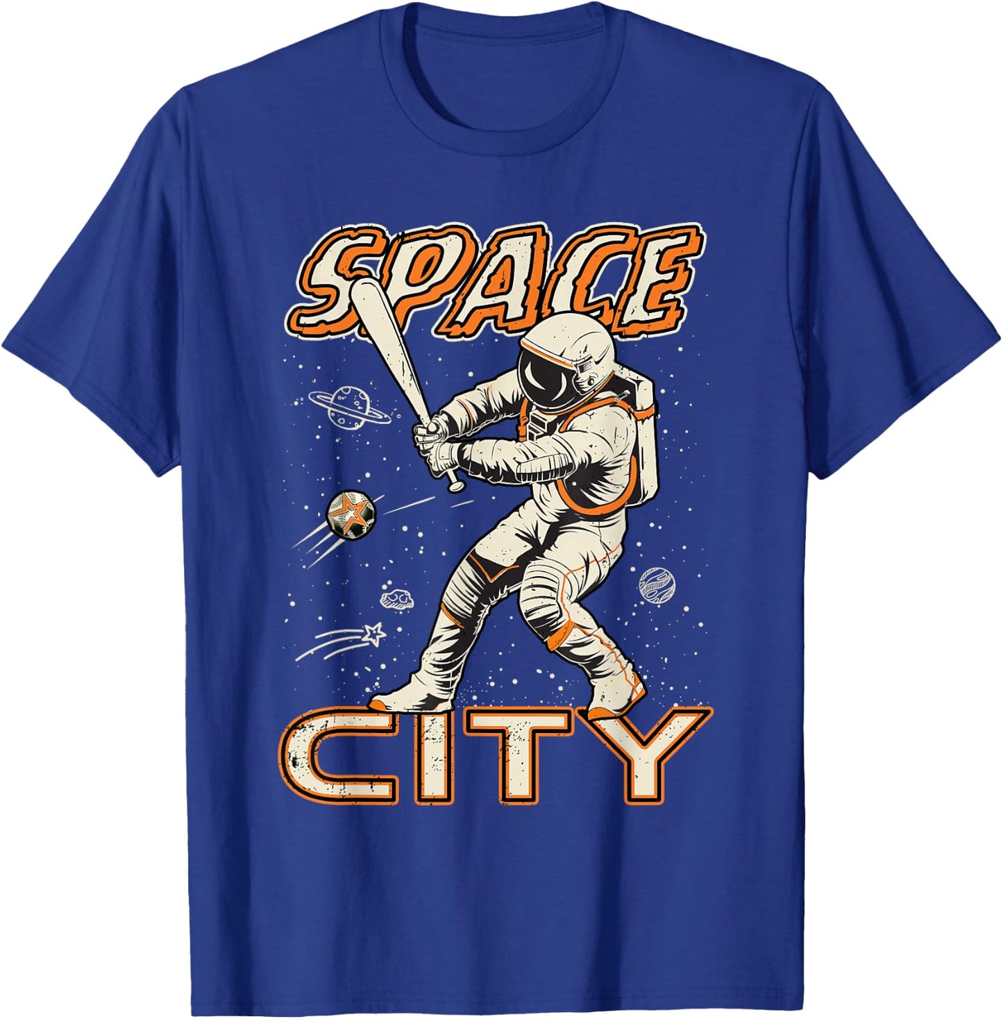 Graphic Houston Last Name Pride Vintage Costume Space City T-Shirt - T-Shirt | Royal