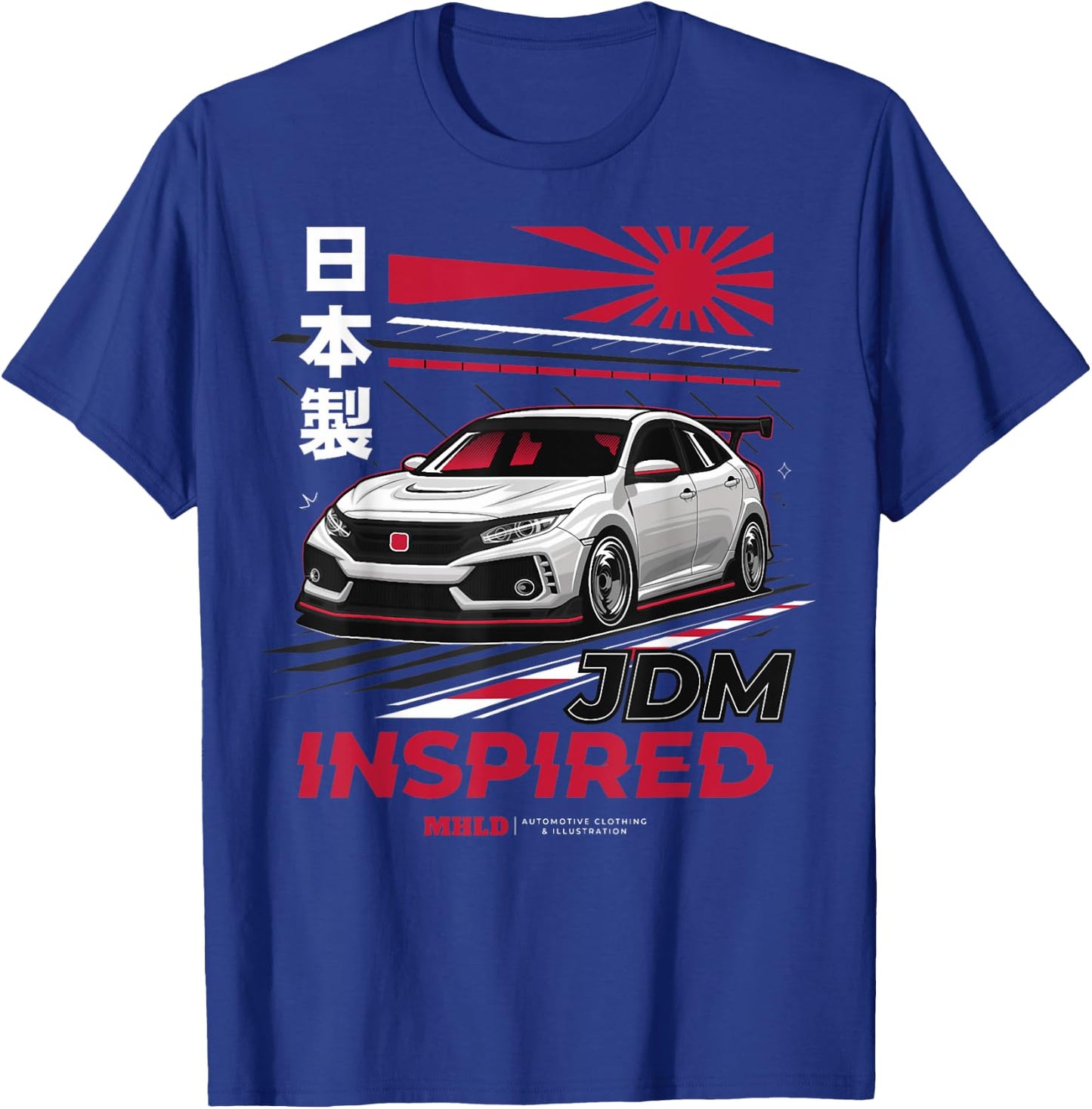 Civic Type R EK Japanese Car T-Shirt - T-Shirt | Royal