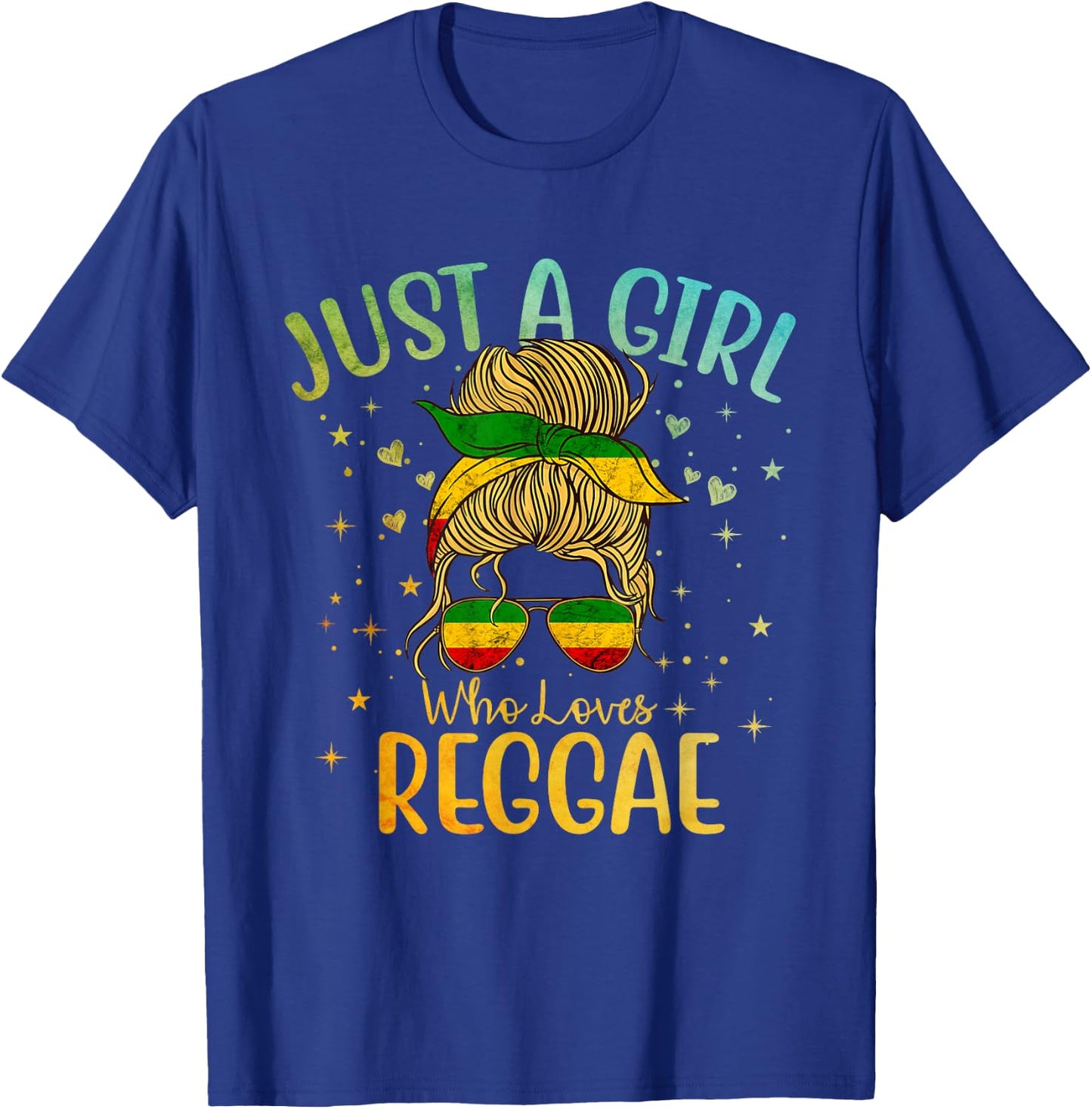 Just A Girl Who Loves Reggae Music Rastafari Rasta Women Kid T-Shirt - T-Shirt | Royal