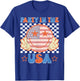 Party in the USA 4th of July Preppy Smile Kids Men Women T-Shirt - T-Shirt | Royal