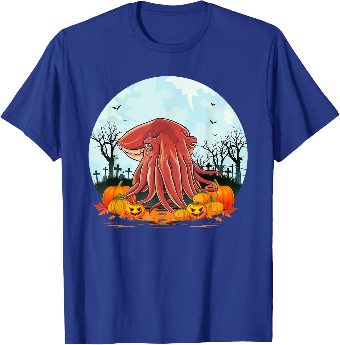 Cuttlefish Lovers Boys Girls Funny Halloween Costume Party T-Shirt - T-Shirt | Royal