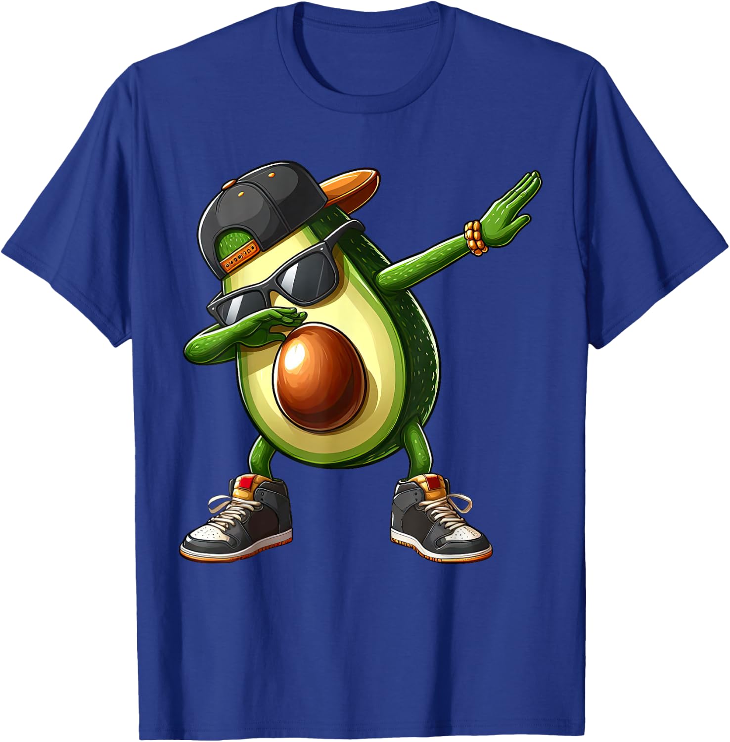 Dabbing Avocado Funny Avocado Dab Dance Boys Girls Kids T-Shirt - T-Shirt | Royal