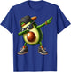 Dabbing Avocado Funny Avocado Dab Dance Boys Girls Kids T-Shirt - T-Shirt | Royal