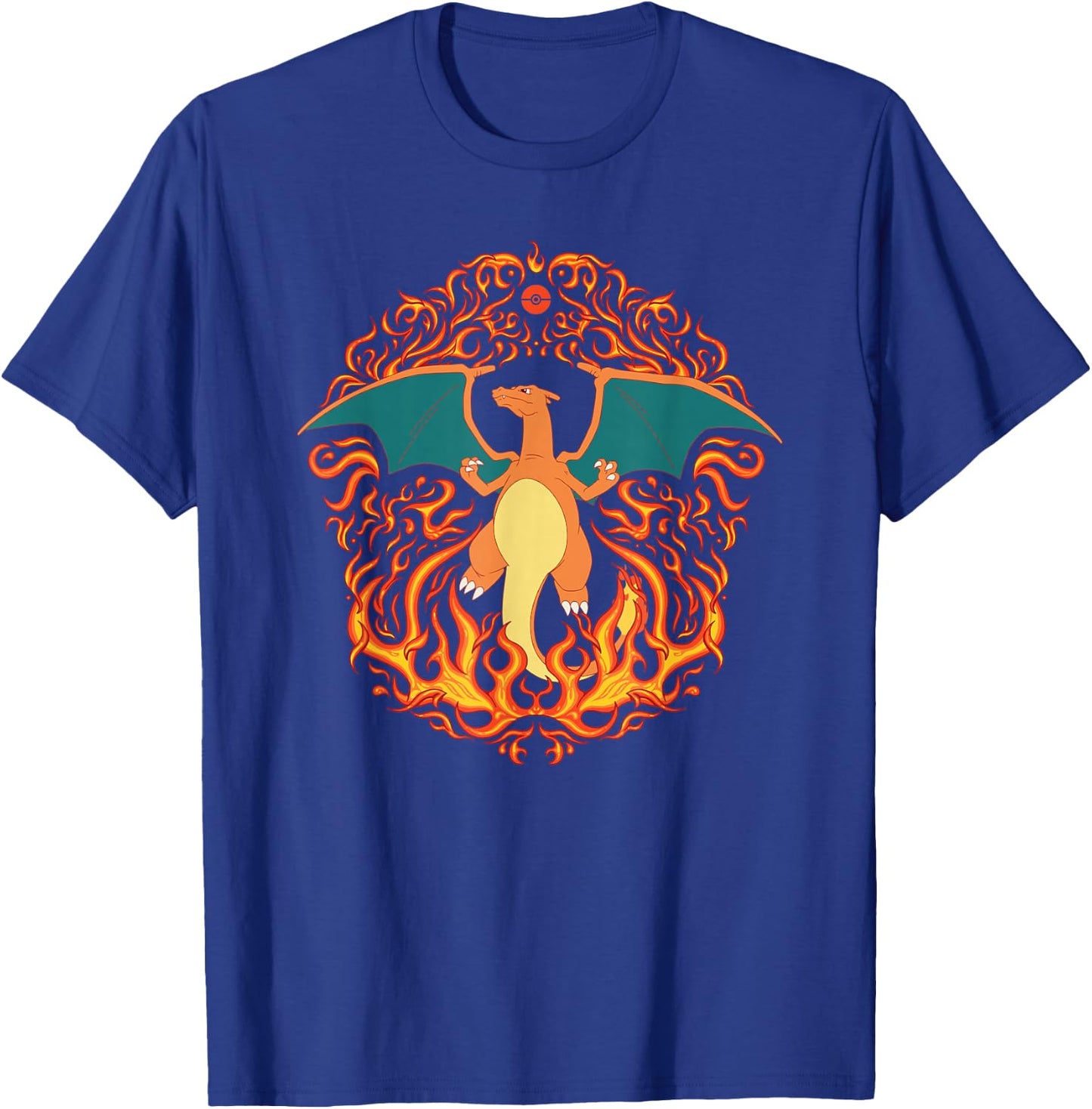 Pokémon - Charizard Fire Type Flames Generation 1 T-Shirt - T-Shirt | Royal