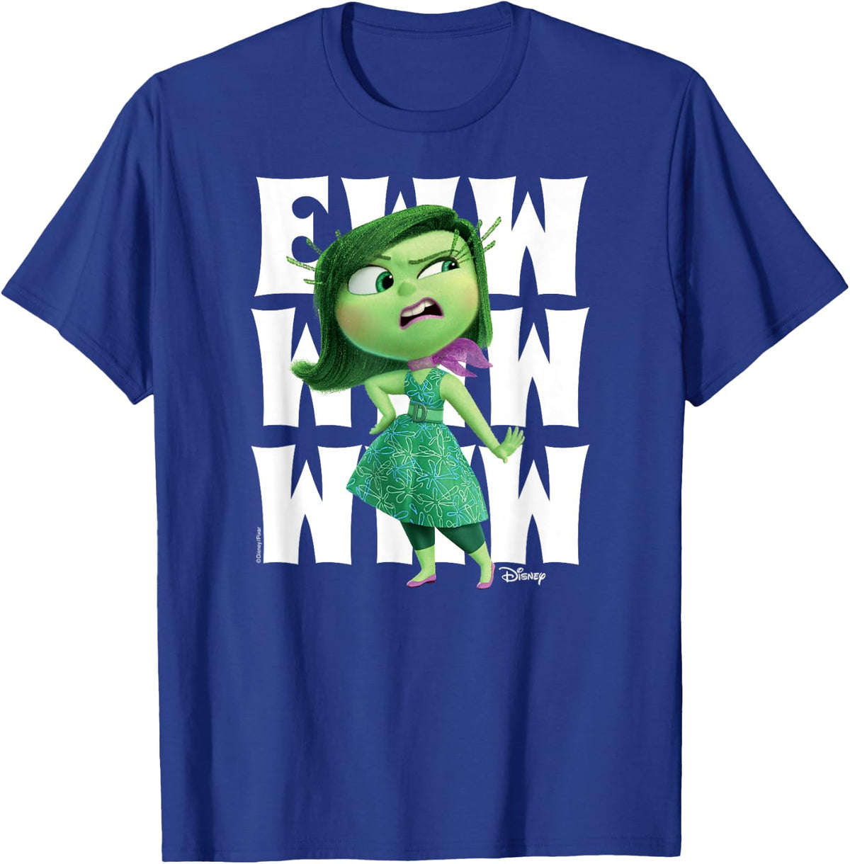 Inside Out - Disgust Character Ewww T-Shirt - T-Shirt | Royal