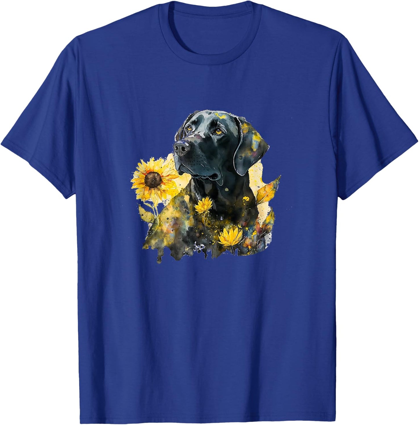 Cute Black Lab Black Labrador Retriever Puppy Dog Mom Animal T-Shirt - T-Shirt | Royal