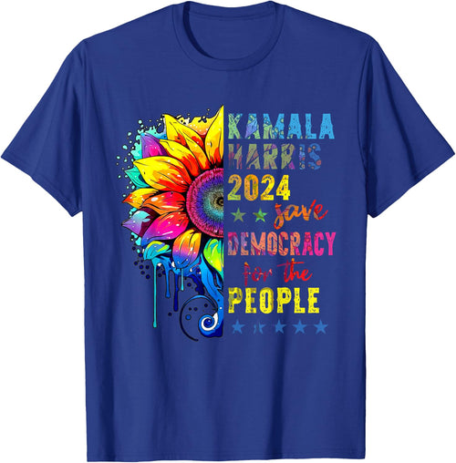 Kamala Harris 2024 Save Democracy For The People Sunflower