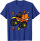 Kids Thanksgiving Monster Truck Turkey Fall Boys Kids Toddler T-Shirt - T-Shirt | Royal