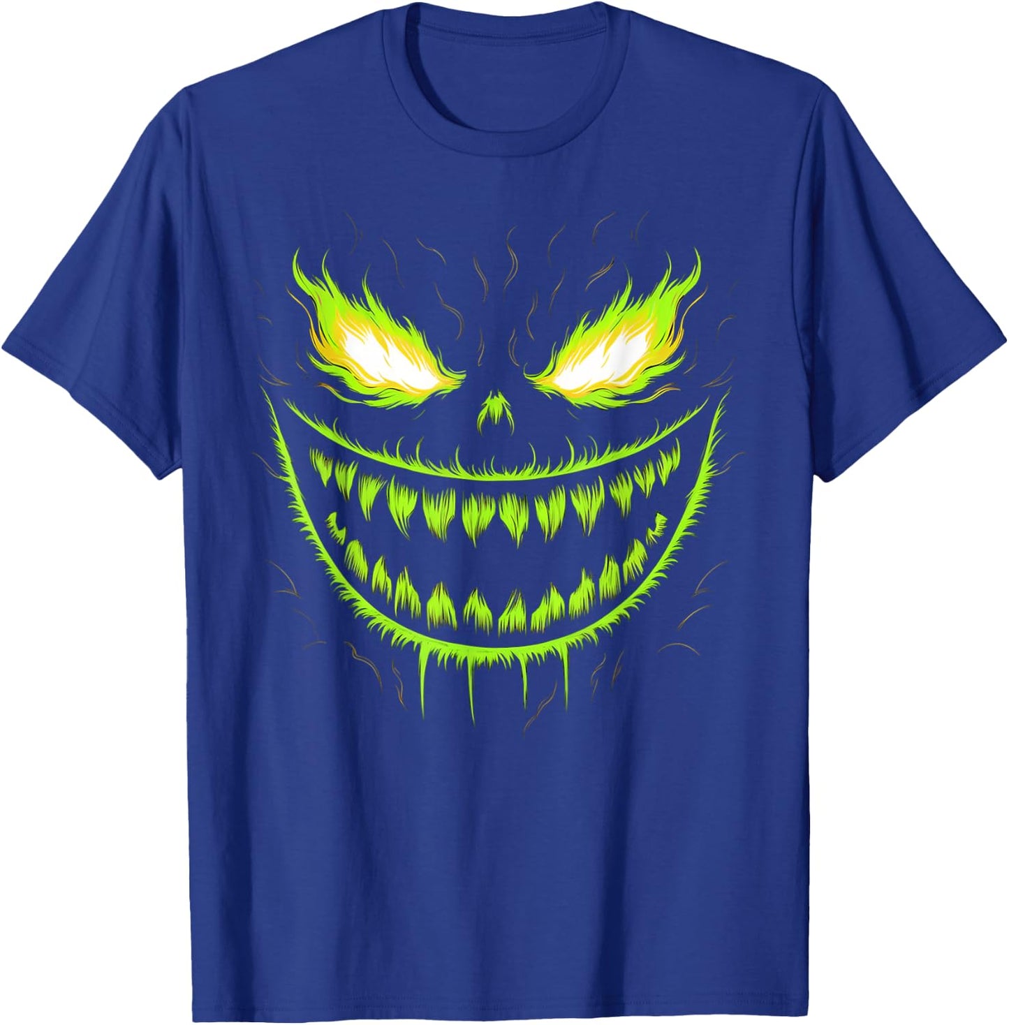 Jack o Lantern Scary Pumpkin Halloween Men Boys Kids T-Shirt - T-Shirt | Royal