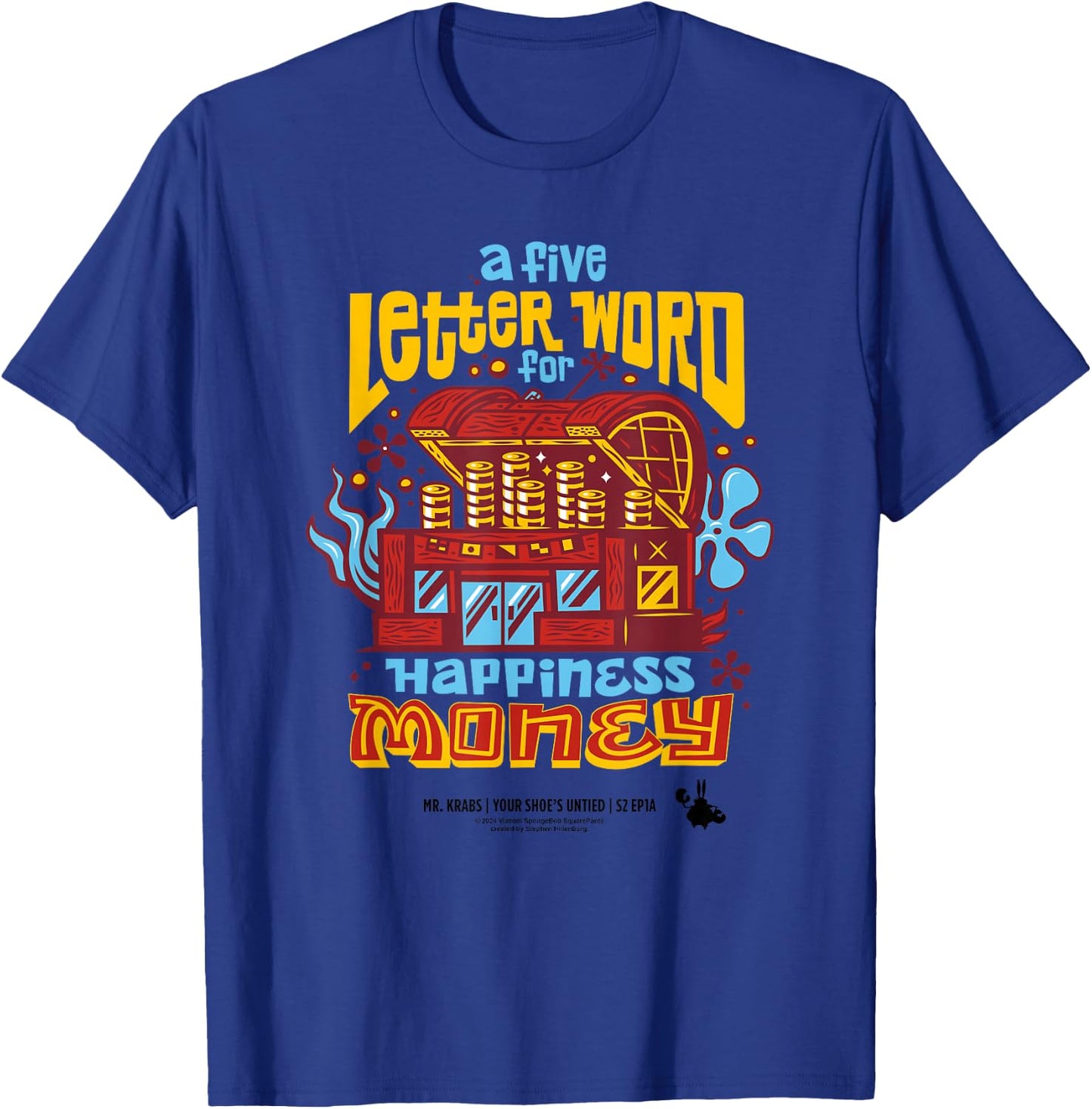 SpongeBob SquarePants Mr. Krabs Money T-Shirt - T-Shirt | Royal