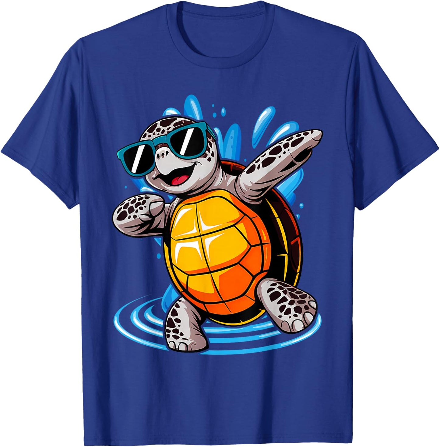 Dabbing Sea Turtles Boys Girls Save Turtles T-Shirt - T-Shirt | Royal