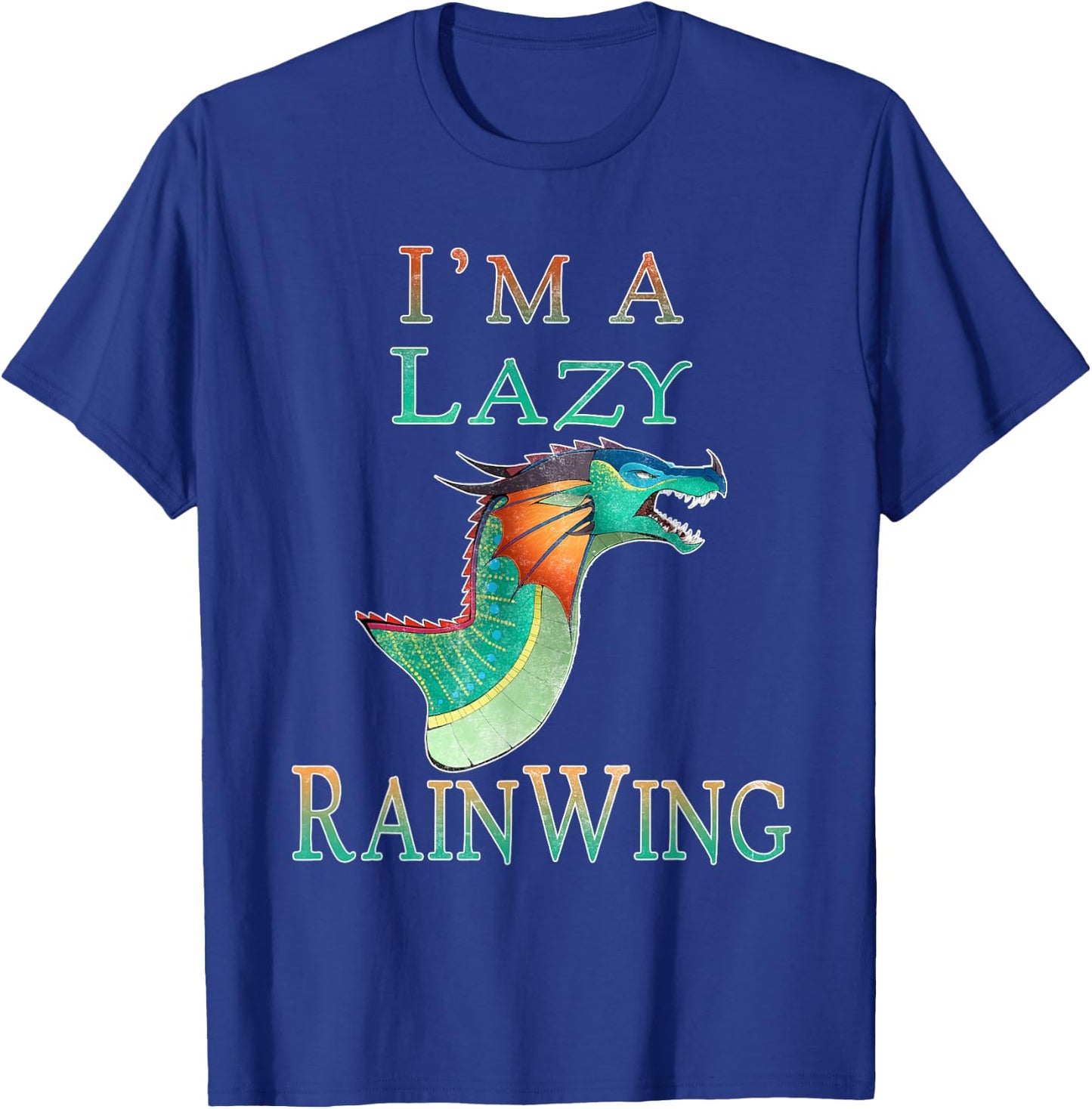 Graphic Art Dragon Funny Pet Magic Lovely Animal I'm Lazy T-Shirt - T-Shirt | Royal