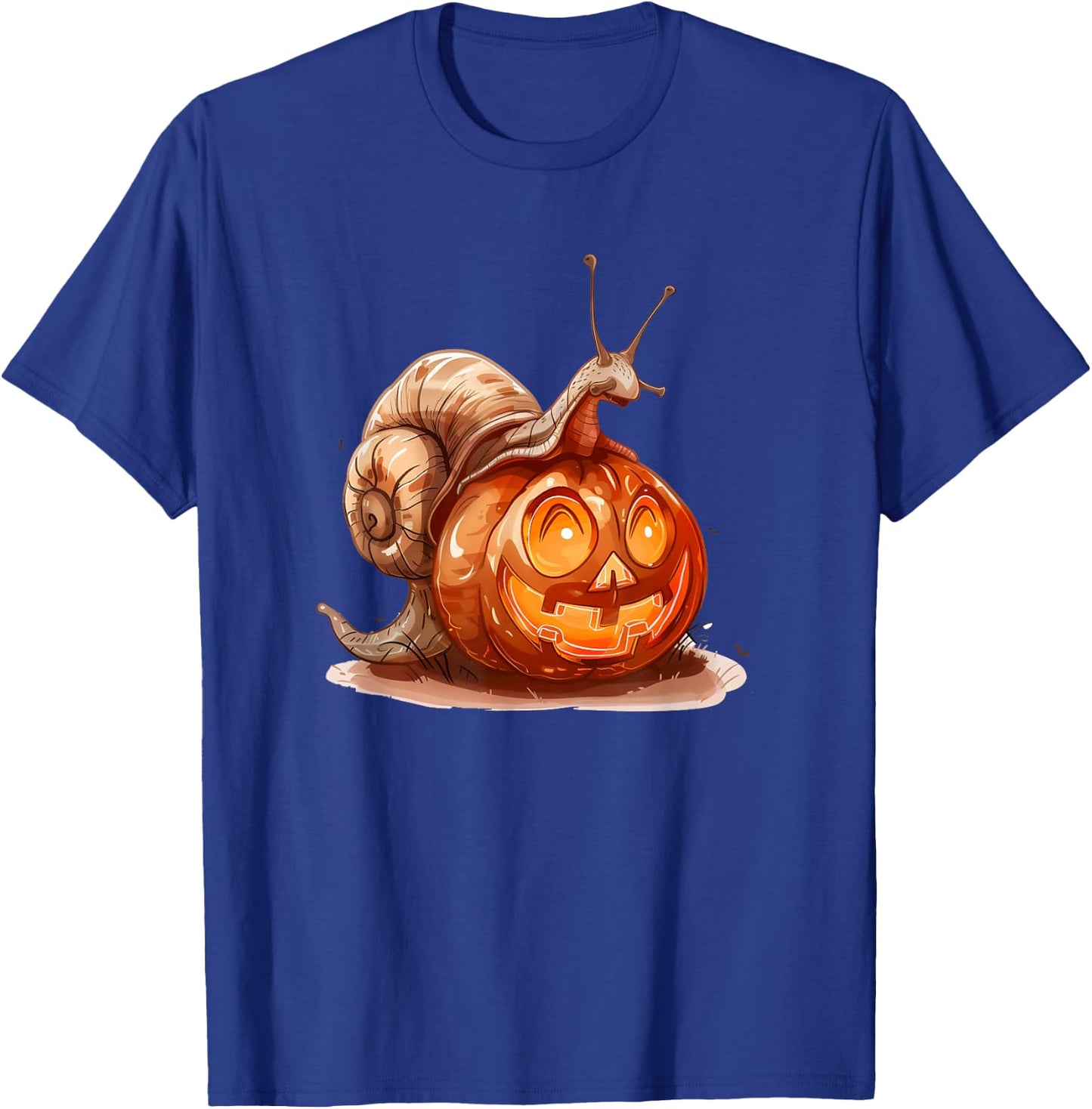 Cute Snail Pumpkin Halloween Costume Snails Men Women T-Shirt - T-Shirt | Royal