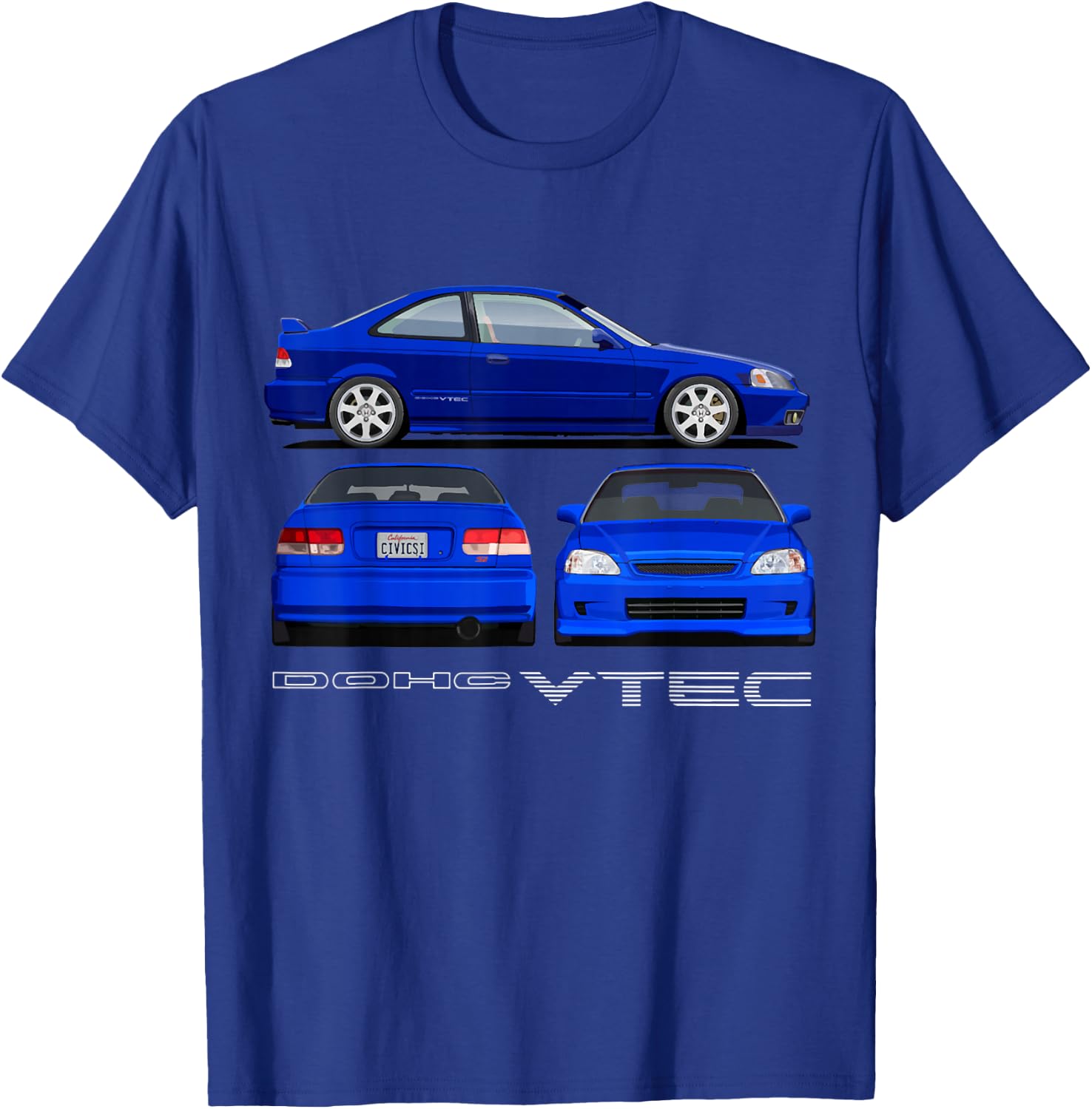 Civic Si JDM Car T-Shirt - T-Shirt | Royal