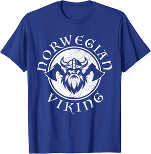 Norway Viking Norwegian Flag Pride Norge Souvenir T-Shirt - T-Shirt | Royal