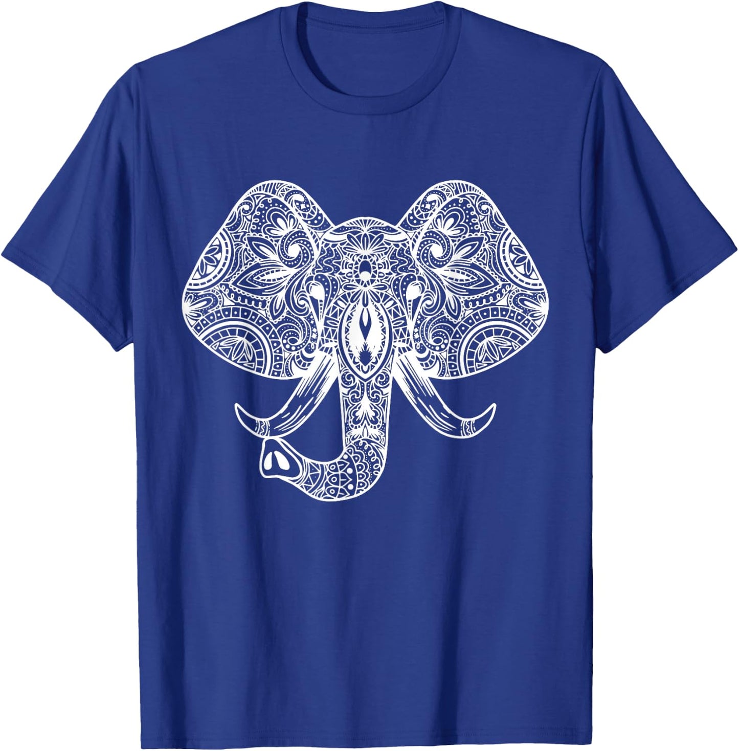 Elephant Head Mandala I Elephant Elephant Pachyderm Children T-Shirt - T-Shirt | Royal