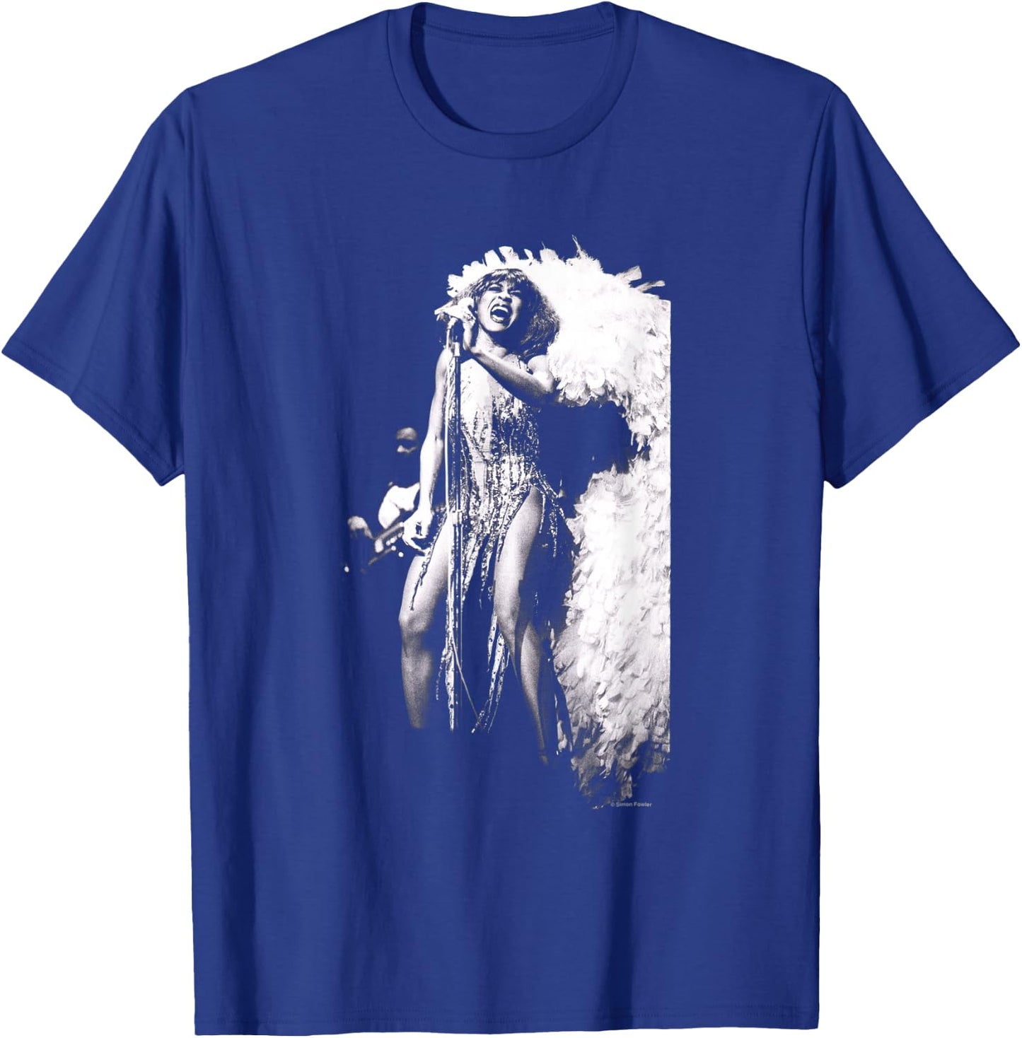 Singer Tina Turner Live On Stage By Simon Fowler T-Shirt - T-Shirt | Royal